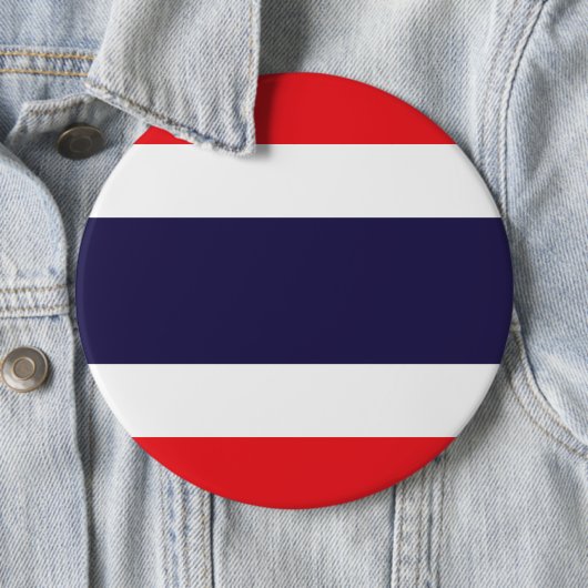 Badge Rond 15,2 Cm Drapeau Thaïlande (En situation)