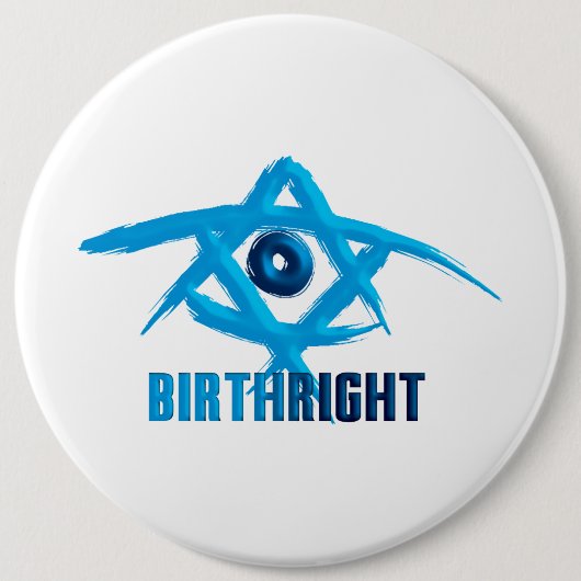 Badge Rond 15,2 Cm Droit acqui à la naissance (Devant)