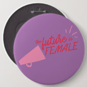 Badge Rond 15,2 Cm Droits des femmes (Devant & derrière)