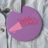 Badge Rond 15,2 Cm Droits des femmes (En situation)