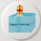 Badge Rond 15,2 Cm Drôle mignon St Nicholas Dutch Sinterklaas Kids Ar (Devant)