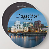 Badge Rond 15,2 Cm Dusseldorf Allemagne (Devant & derrière)