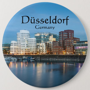 Badge Rond 15,2 Cm Dusseldorf Allemagne