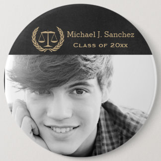 Badge Rond 15,2 Cm Échelles classiques d'obtention du diplôme d'école