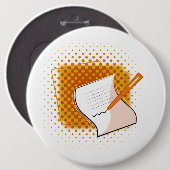 Badge Rond 15,2 Cm Écriture Lover (Devant & derrière)