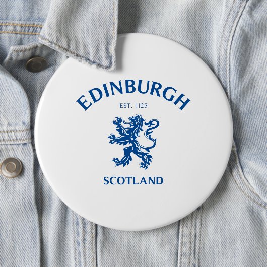 Badge Rond 15,2 Cm EDIMBOURG Écosse (En situation)