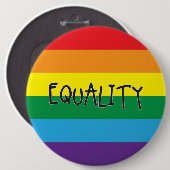 Badge Rond 15,2 Cm Égalité pour tous (Devant & derrière)