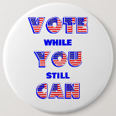 Badge Rond 15,2 Cm Élections intermédiaires 2026 (Devant)