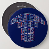 Badge Rond 15,2 Cm Élections présidentielles Harris Walz 2024 (Devant & derrière)