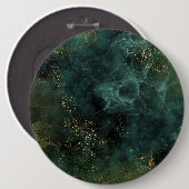 Badge Rond 15,2 Cm Élégant émeraude profonde (Devant & derrière)