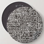 Badge Rond 15,2 Cm Éléments chimiques (Devant & derrière)