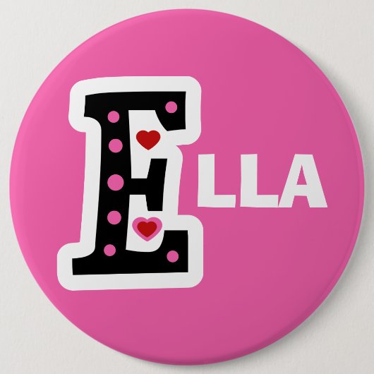 Badge Rond 15,2 Cm Ella (Devant)