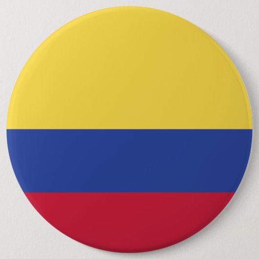 Badge Rond 15,2 Cm Emblème du drapeau colombien (Devant)