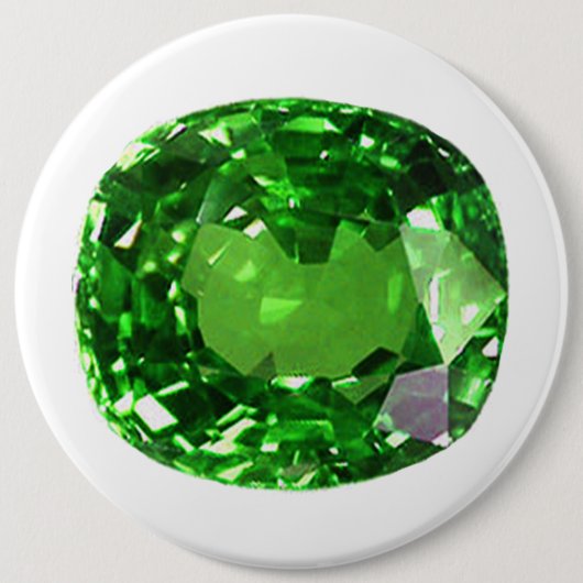 Badge Rond 15,2 Cm Emerald Gemstone, vert (Devant)