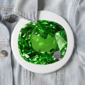 Badge Rond 15,2 Cm Emerald Gemstone, vert (En situation)