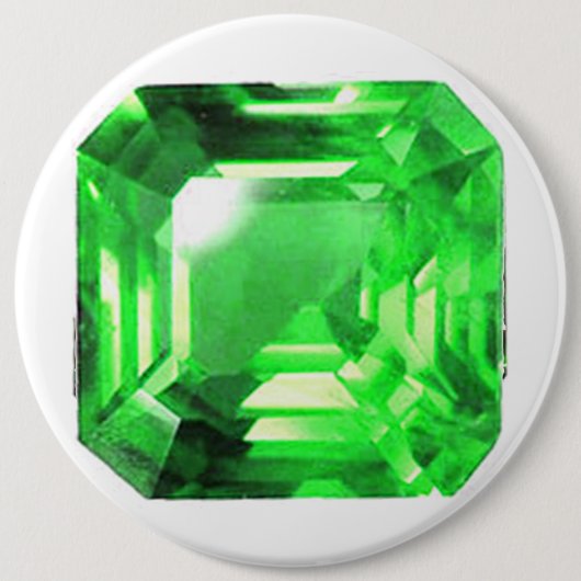 Badge Rond 15,2 Cm Emerald, vert vif (Devant)