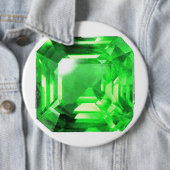 Badge Rond 15,2 Cm Emerald, vert vif (En situation)