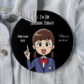 Badge Rond 15,2 Cm Employé stagiaire (En situation)