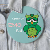 Badge Rond 15,2 Cm Encouragez le hibou d'enfant d'Emo (En situation)
