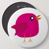 Badge Rond 15,2 Cm Enfants mignonette birdy (Devant & derrière)