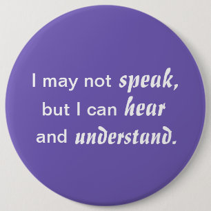Badge Rond 15,2 Cm Entendre et comprendre