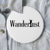 Badge Rond 15,2 Cm Envie de voyager (En situation)