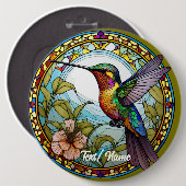 Badge Rond 15,2 Cm Épingle de conception de verre de colibri (Devant & derrière)