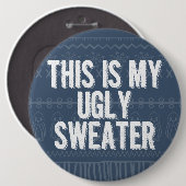 Badge Rond 15,2 Cm Épingle de fête de Noël (Devant & derrière)