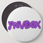 Badge Rond 15,2 Cm Épingle de paradoxe idiot (Devant & derrière)
