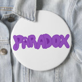 Badge Rond 15,2 Cm Épingle de paradoxe idiot (En situation)