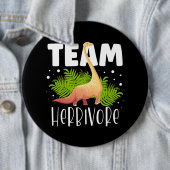 Badge Rond 15,2 Cm Équipe Herbivore Brachiosaurus Dinosaure Future Pa (En situation)