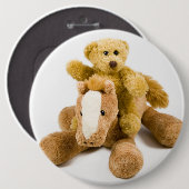 Badge Rond 15,2 Cm Équitation de Ted (Devant & derrière)