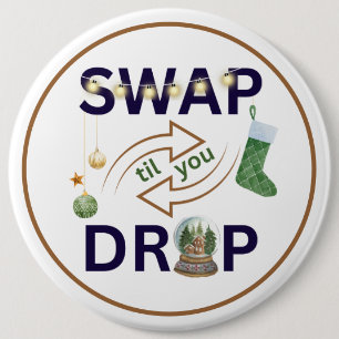 Badge Rond 15,2 Cm Étiquette cadeau Merci de Noël