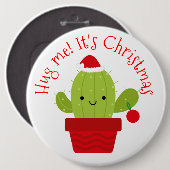 Badge Rond 15,2 Cm Étreignez-moi que c'est Noël (Devant & derrière)