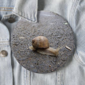 Badge Rond 15,2 Cm Exécution de l'escargot (En situation)