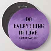 Badge Rond 15,2 Cm Faites tout en amour (Devant & derrière)