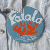 Badge Rond 15,2 Cm FaLaLa (En situation)