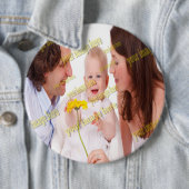 Badge Rond 15,2 Cm FAMILLE Photo ✨ Lovely Custom (En situation)