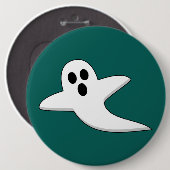 Badge Rond 15,2 Cm Fantôme mignon (Devant & derrière)
