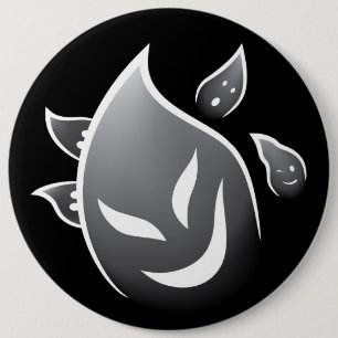 Badge Rond 15,2 Cm Fantômes éffrayants