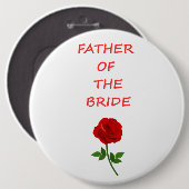 Badge Rond 15,2 Cm Father of the Bride (Devant & derrière)