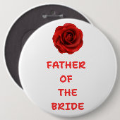 Badge Rond 15,2 Cm Father of the Bride (Devant & derrière)