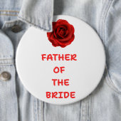 Badge Rond 15,2 Cm Father of the Bride (En situation)