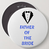 Badge Rond 15,2 Cm Father of the Bride (Devant & derrière)