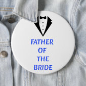 Badge Rond 15,2 Cm Father of the Bride (En situation)