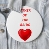 Badge Rond 15,2 Cm Father of the Bride (En situation)