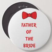Badge Rond 15,2 Cm Father of the Bride (Devant & derrière)