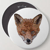 Badge Rond 15,2 Cm Felix le Fox (Devant & derrière)