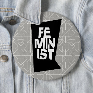Badge Rond 15,2 Cm Femme égale imitation de fille féminine féministe