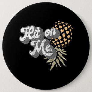 Badge Rond 15,2 Cm Femmes Hommes à l'envers de l'ananas subtil Swinge